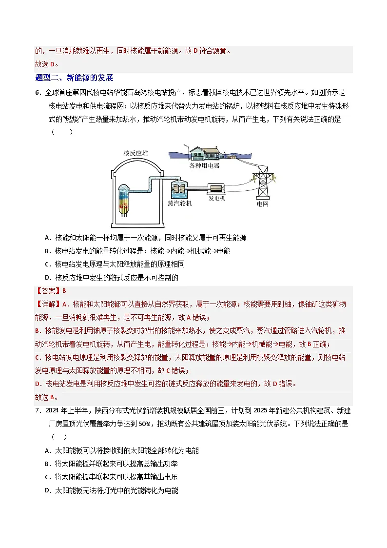 第二十二章 能源与可持续发展（专项训练）（解析版）第3页