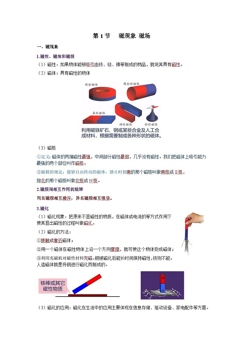 第二十章  电与磁（知识清单）（答案版）第2页