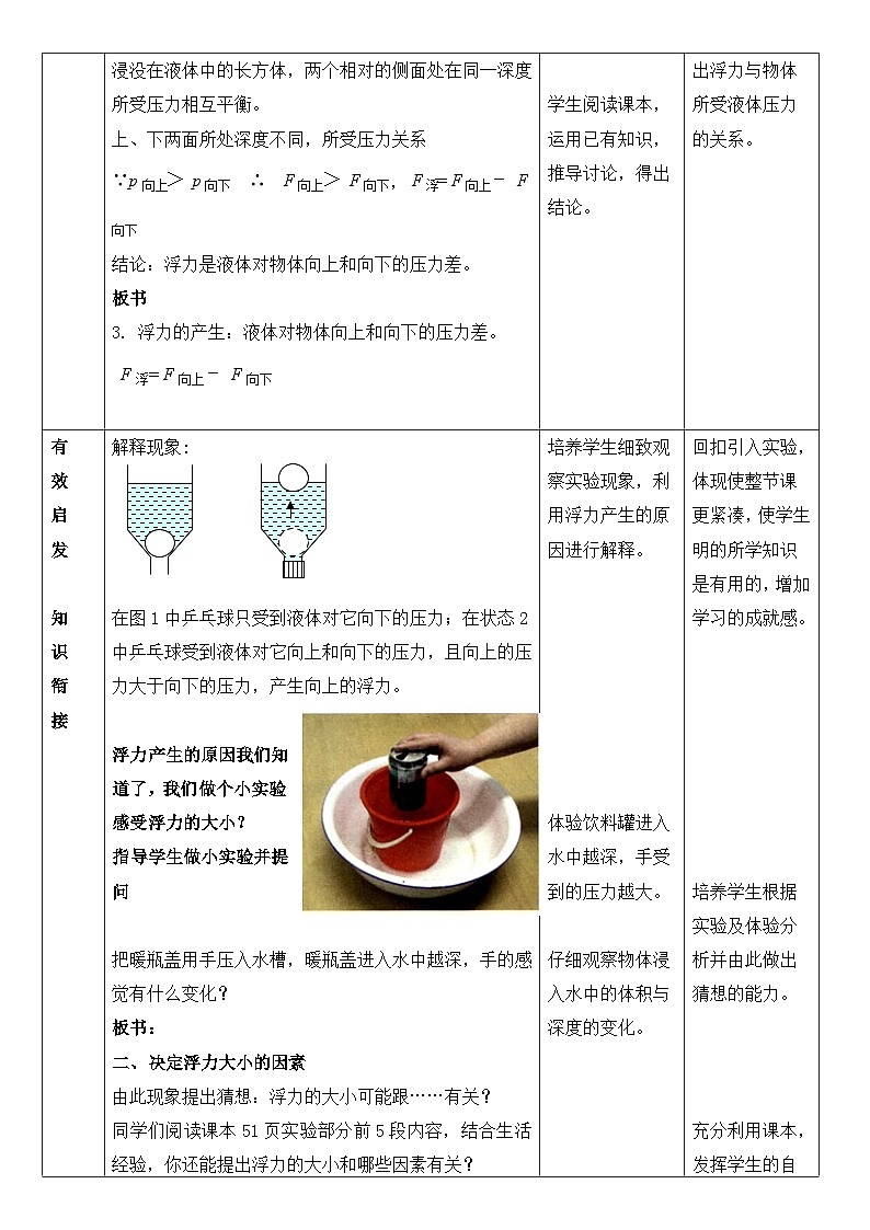 人教版初中物理八年级下册（2024）10.1 浮力 教案第3页