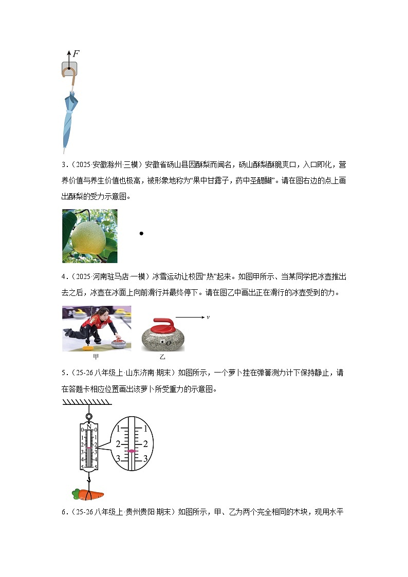 专题13-二力平衡条件（作图题）-2026中考物理解题思路突破及真题演练（含解析全国通用版）第2页
