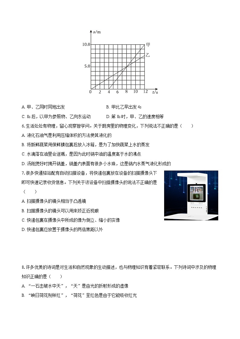 2025-2026学年山西省大同市左云县部分学校八年级（上）期末物理试卷-自定义类型第2页