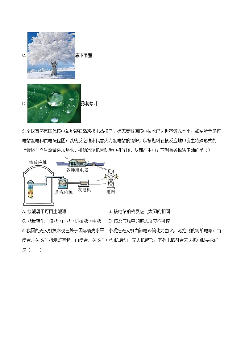山东省临沂市河东区2025-2026学年九年级上学期期末物理试题-自定义类型第2页