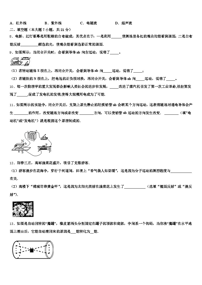 黑河市2025-2026学年中考押题物理预测卷（含答案解析）第3页