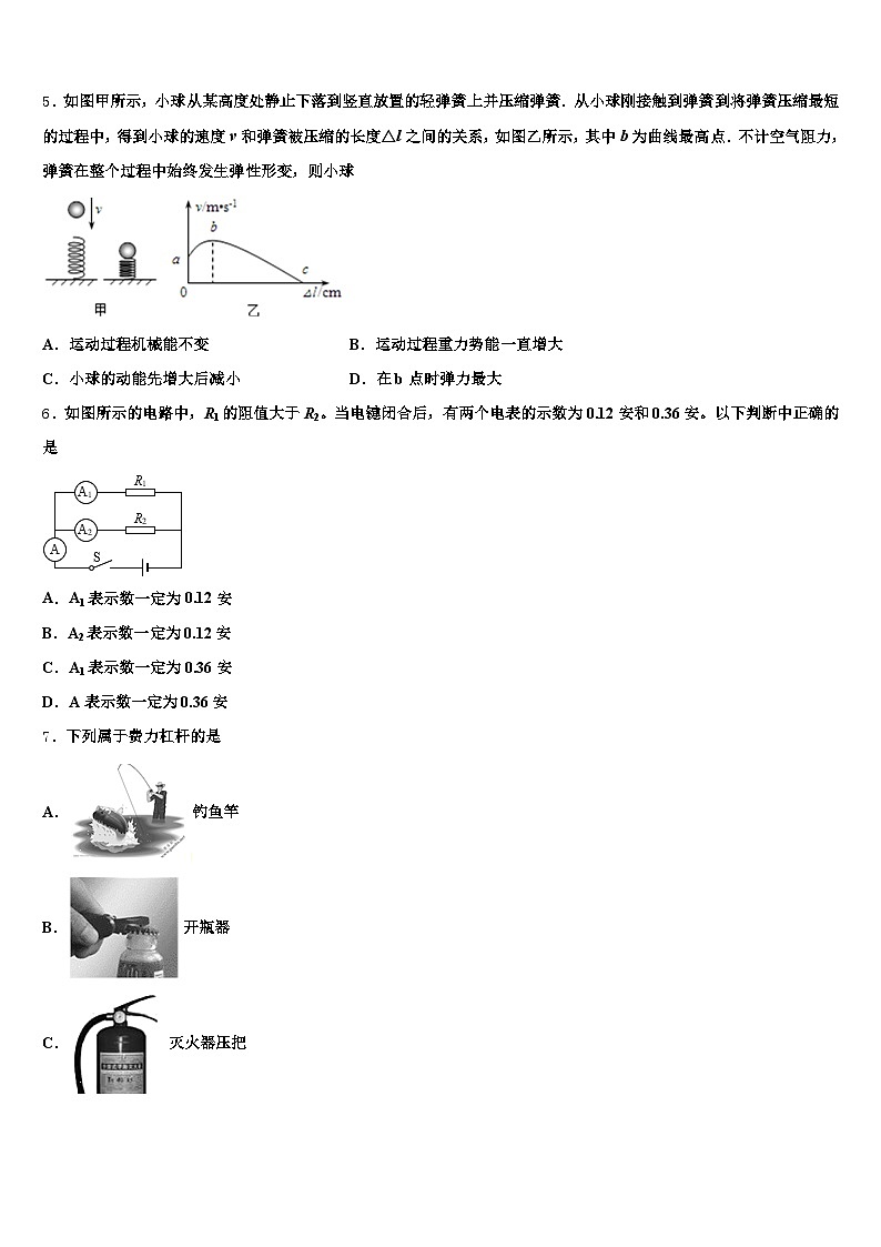 2025-2026学年芜湖市中考物理模拟试题（含答案解析）第2页