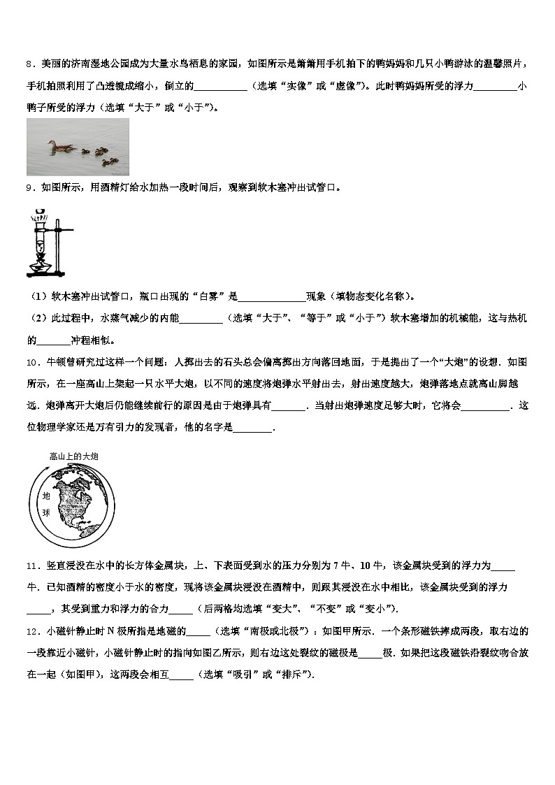 贵州省毕节市2025-2026学年中考物理对点突破模拟试卷（含答案解析）第3页