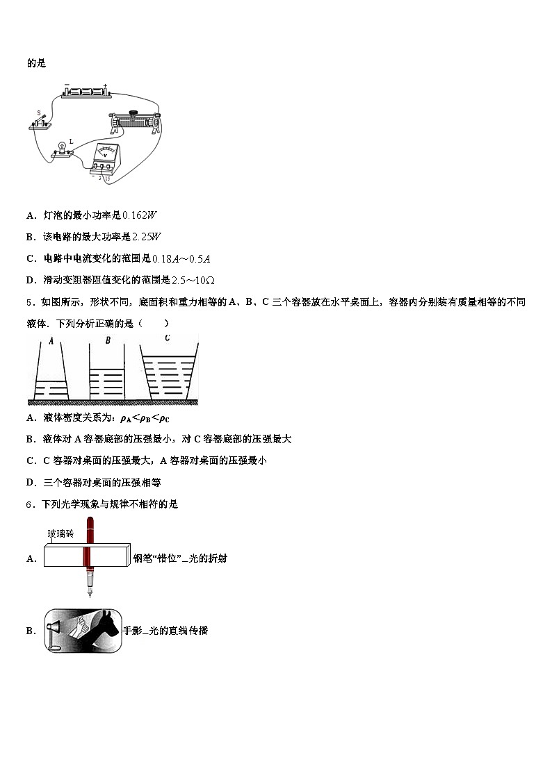 2026届鞍山市中考物理模试卷（含答案解析）第2页