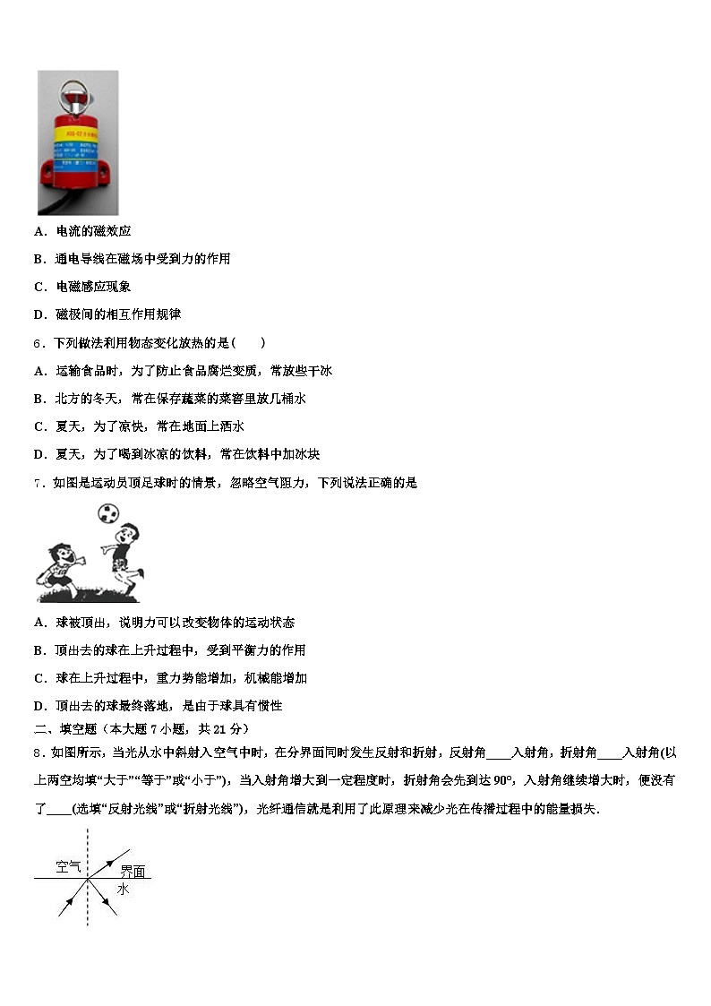 2026届衡阳市中考物理最后冲刺浓缩精华卷（含答案解析）第3页