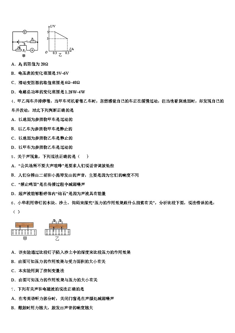 广东省东莞市2026年中考物理模试卷（含答案解析）第2页