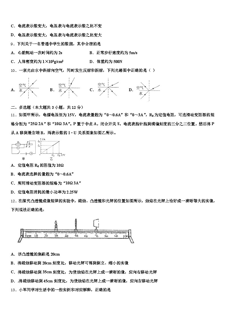 2025-2026学年常德市中考试题猜想物理试卷（含答案解析）第3页