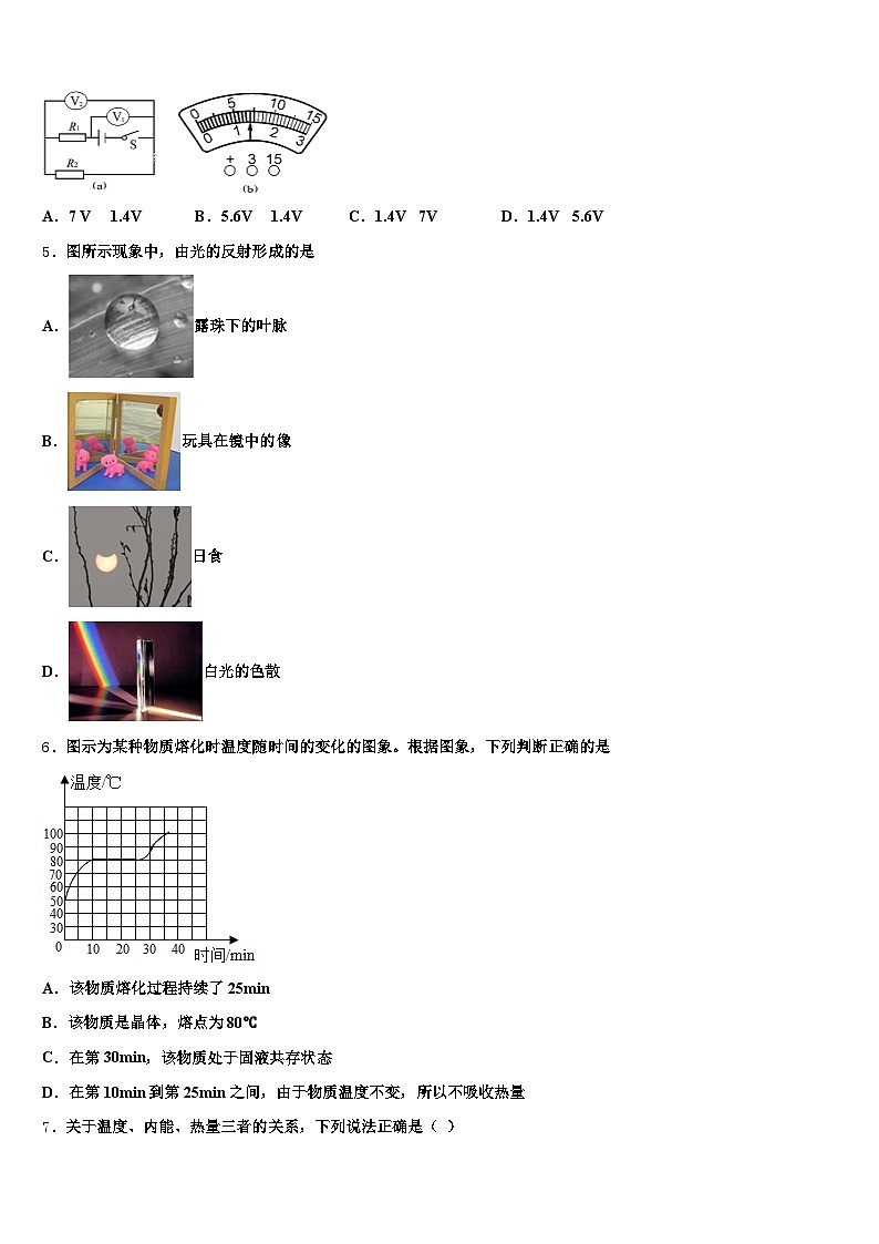 2026年朝阳市中考物理模拟试题（含答案解析）第2页