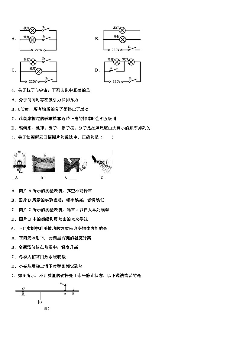 2026届江西省萍乡市中考物理猜题卷（含答案解析）第2页