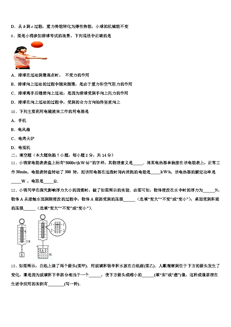 2025-2026学年海南省三亚市中考物理适应性模拟试题（含答案解析）第3页