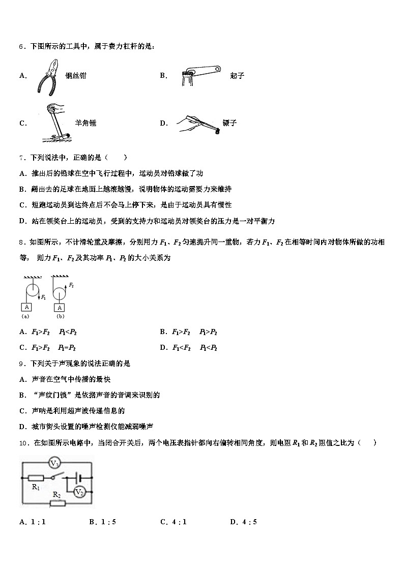 2026年河北省张家口市中考试题猜想物理试卷（含答案解析）第3页