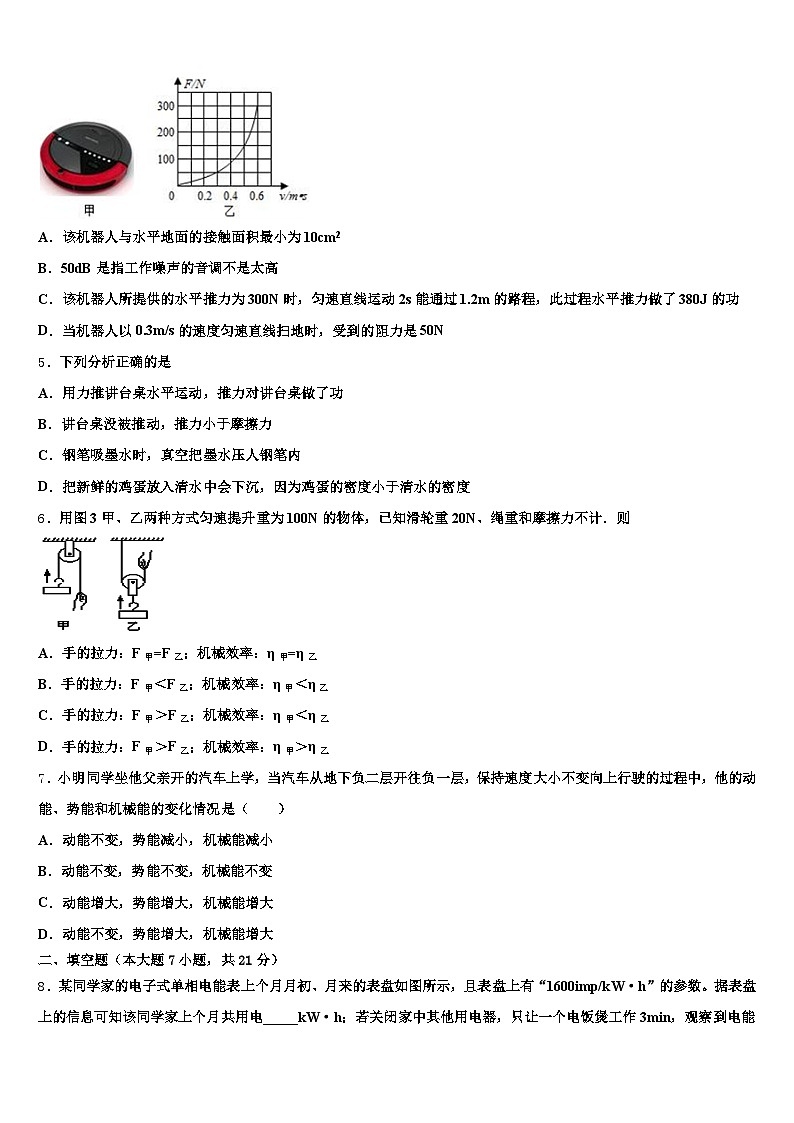 攀枝花市2025-2026学年中考物理全真模拟试题（含答案解析）第2页