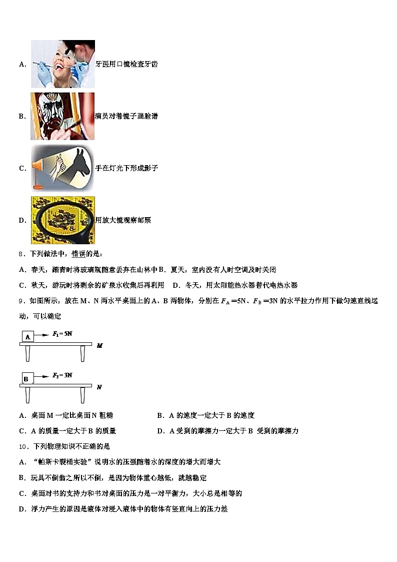 2025-2026学年湖南省邵阳市中考物理仿真试卷（含答案解析）第3页