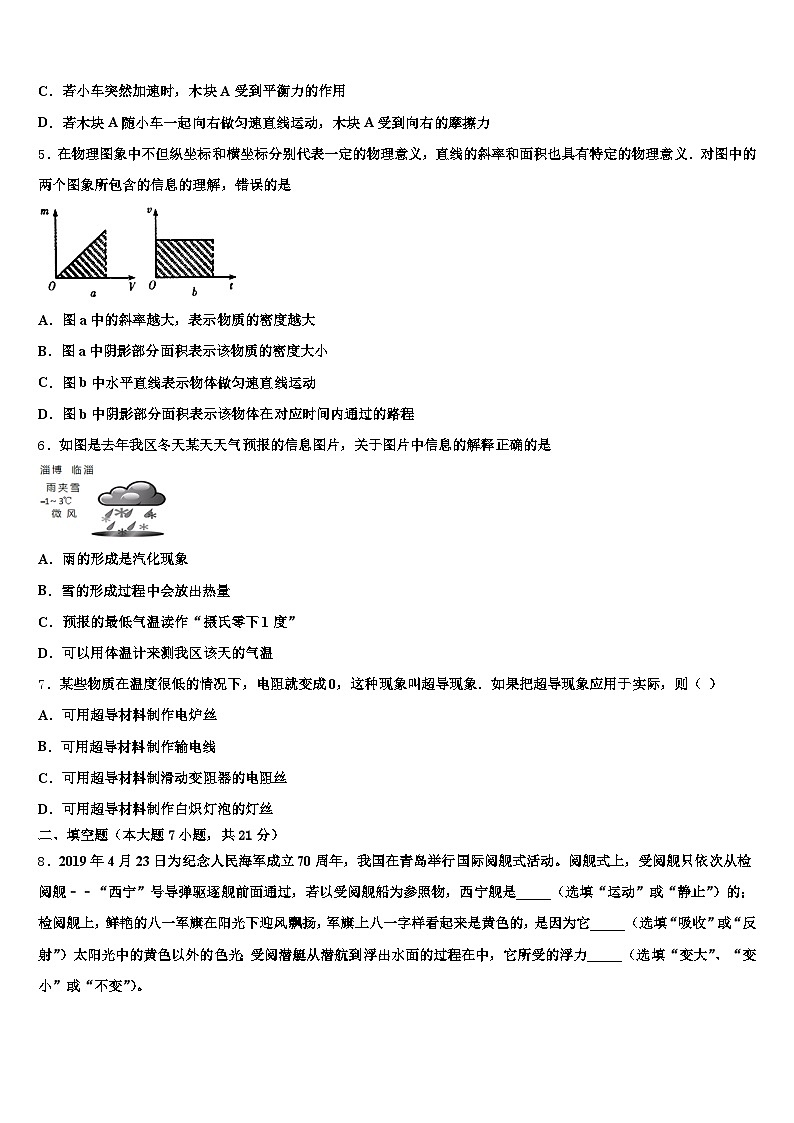 2026年安徽省阜阳市中考物理最后冲刺模拟试卷（含答案解析）第2页