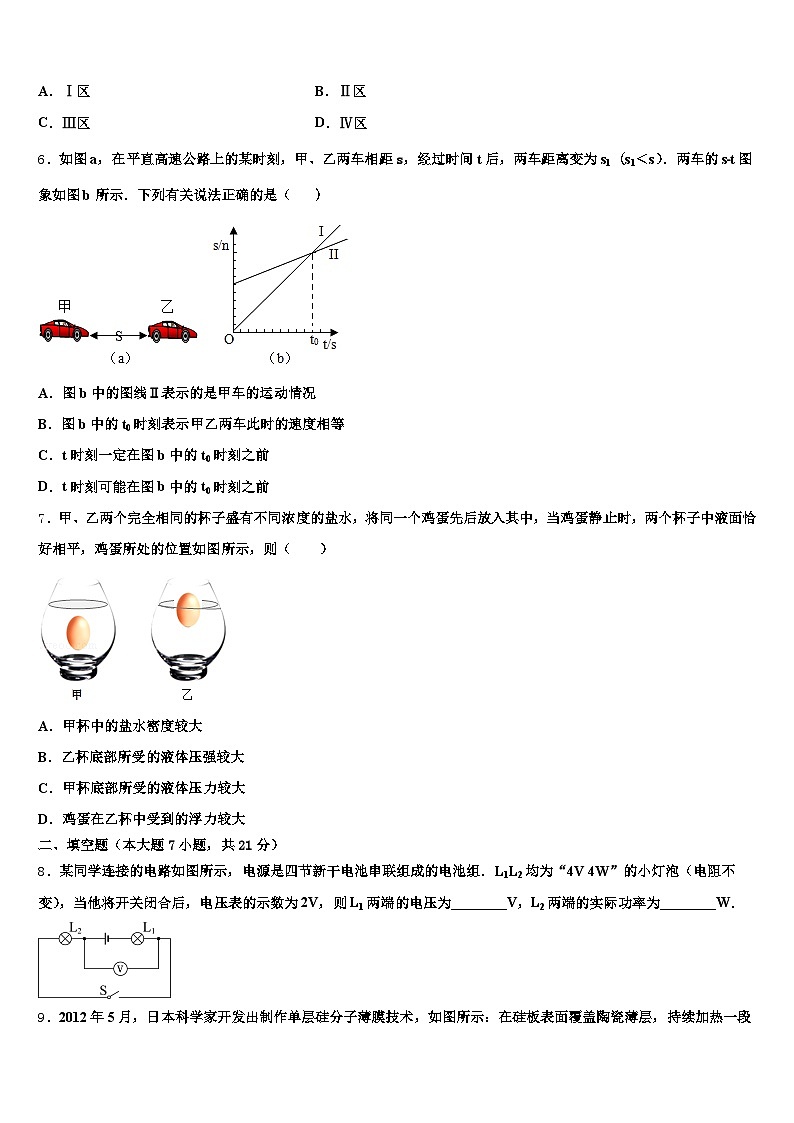 贵州省遵义市2025-2026学年中考物理模拟精编试卷（含答案解析）第3页