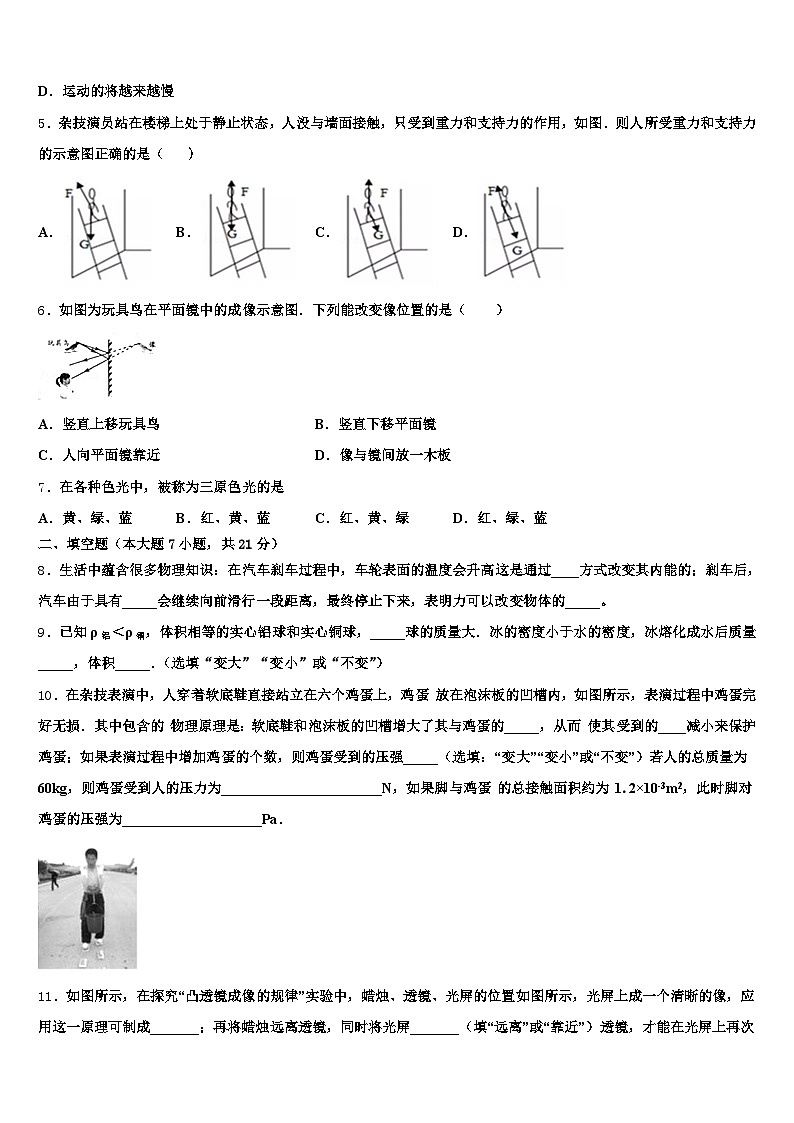 四川省2025-2026学年中考物理最后冲刺模拟试卷（含答案解析）第2页