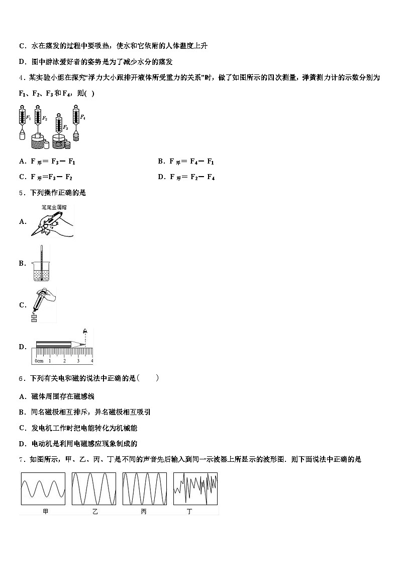 2025-2026学年定西市中考物理五模试卷（含答案解析）第2页