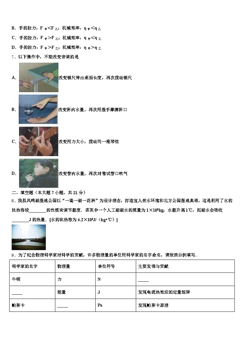 2026届庆阳市初中物理毕业考试模拟冲刺卷（含答案解析）第2页