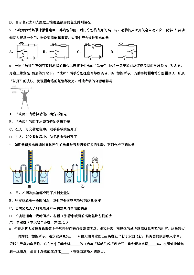 自贡市2026年中考物理猜题卷（含答案解析）第2页