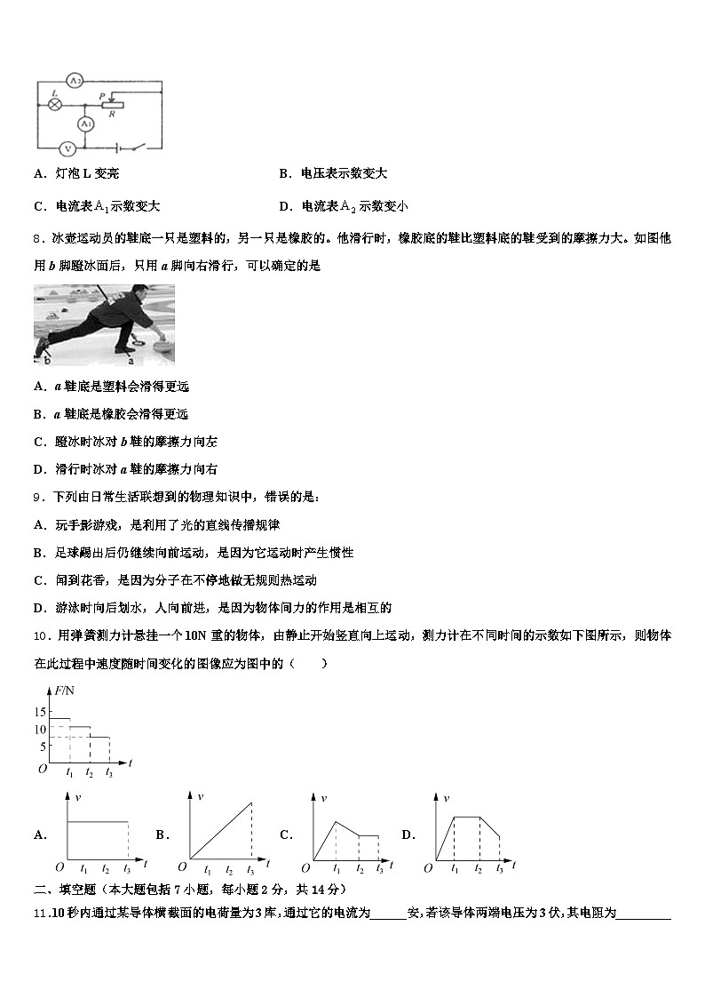 嘉兴市2026年中考物理适应性模拟试题（含答案解析）第3页