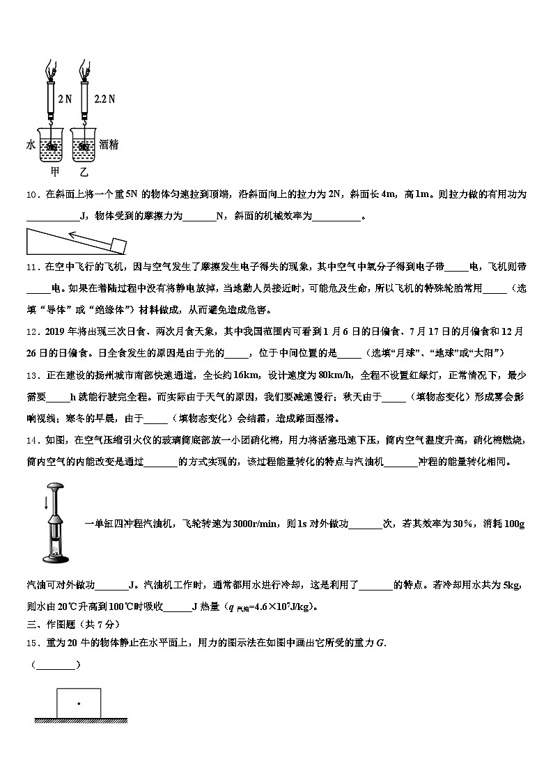 2026年长沙市中考适应性考试物理试题（含答案解析）第3页