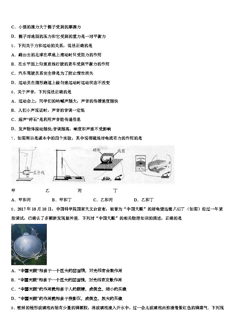 2025-2026学年内蒙古自治区呼伦贝尔市中考考前最后一卷物理试卷（含答案解析）第2页