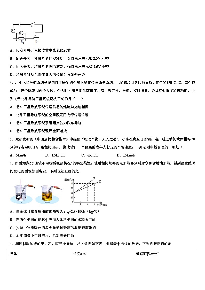 2025-2026学年甘肃省张掖市中考二模物理试题（含答案解析）第2页