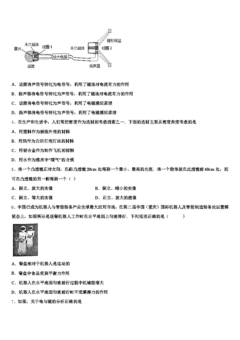 2026年泉州市中考物理押题试卷（含答案解析）第2页