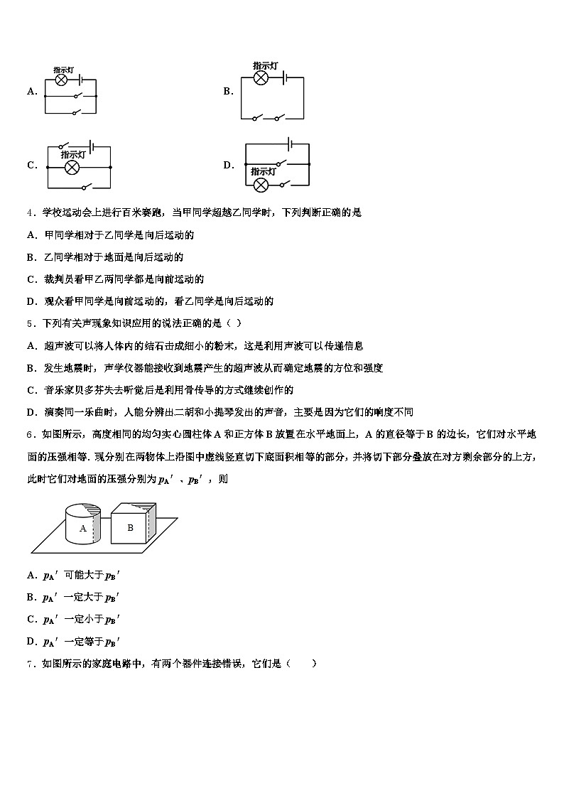 2025-2026学年连云港市中考试题猜想物理试卷（含答案解析）第2页