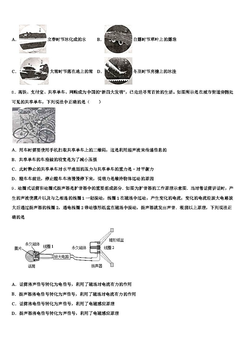 大同市2025-2026学年中考物理最后冲刺浓缩精华卷（含答案解析）第3页