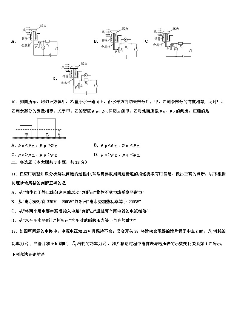 2026年辽宁省大连市初中物理毕业考试模拟冲刺卷（含答案解析）第3页
