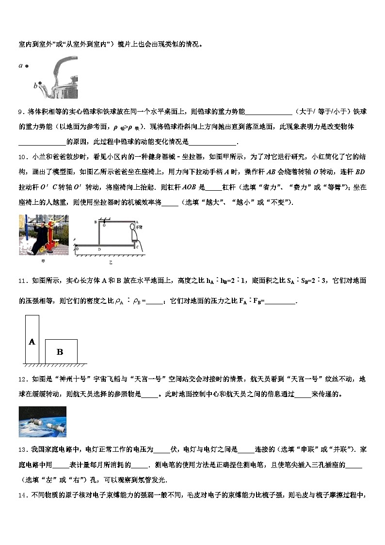 2026年贵阳市中考物理押题试卷（含答案解析）第3页