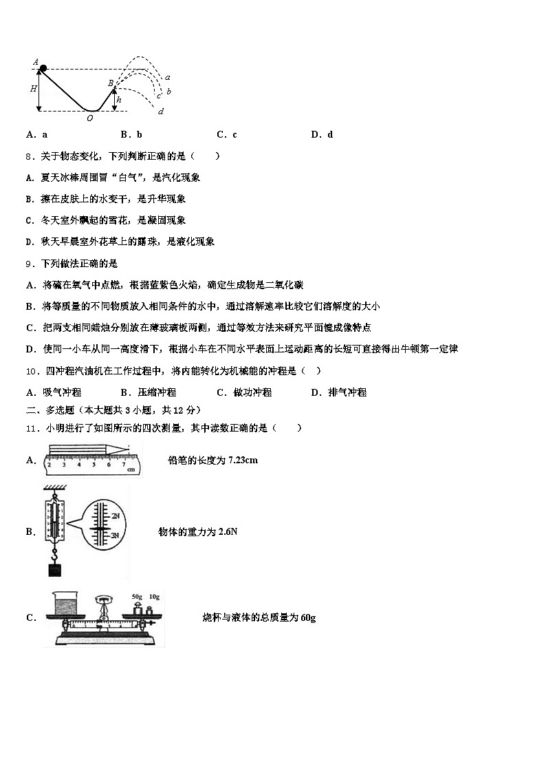 2025-2026学年新疆维吾尔自治区哈密市中考物理适应性模拟试题（含答案解析）第3页