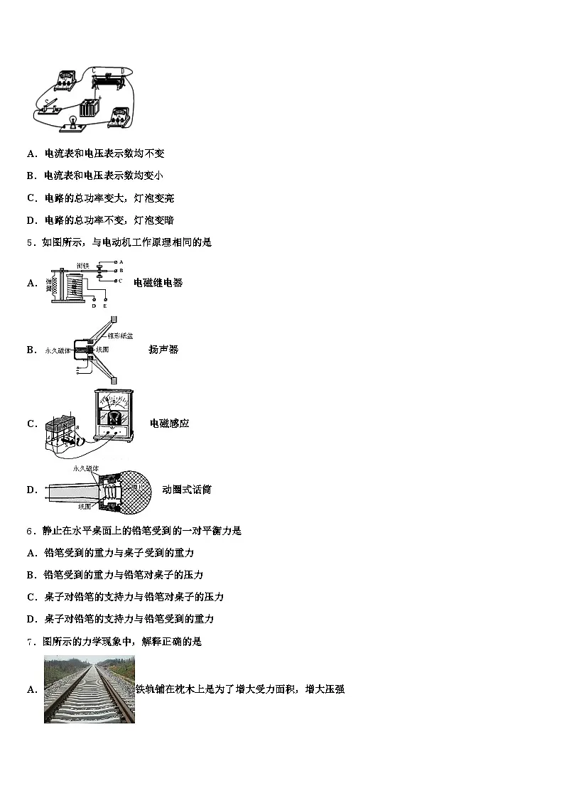 2026届常州市中考物理押题卷（含答案解析）第2页