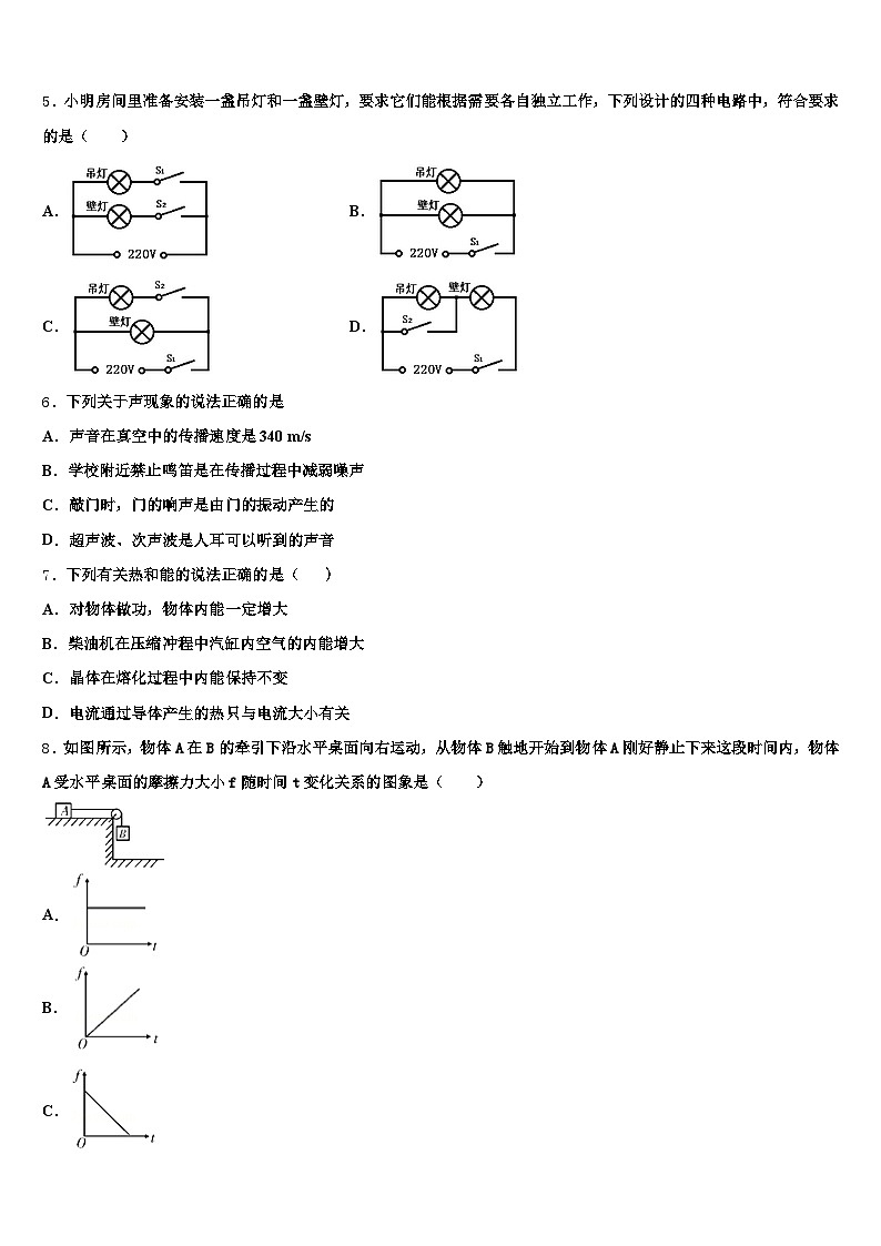 甘肃省陇南市2026年中考考前最后一卷物理试卷（含答案解析）第2页