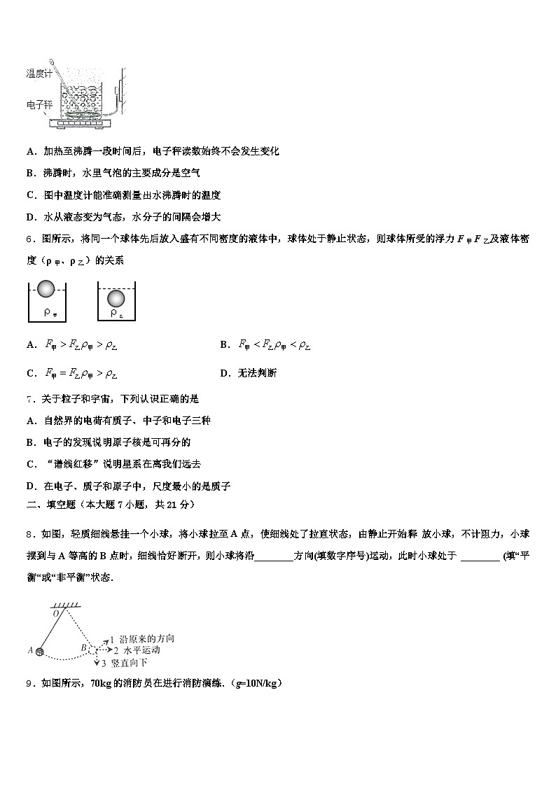 2025-2026学年湖南省湘西土家族苗族自治州中考四模物理试题（含答案解析）第2页