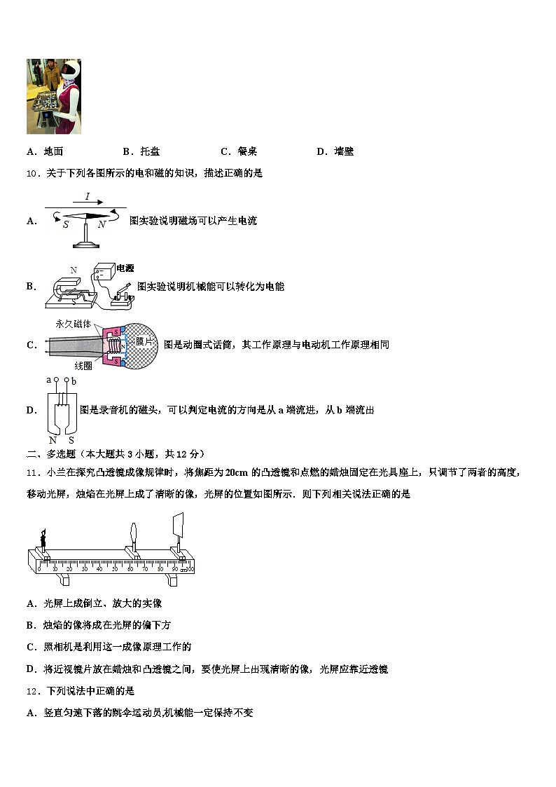 云南省临沧市2025-2026学年中考一模物理试题（含答案解析）第3页