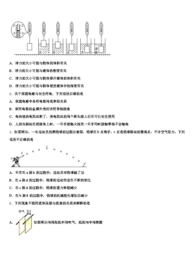 2026届甘肃省陇南市中考物理模拟精编试卷（含答案解析）第2页