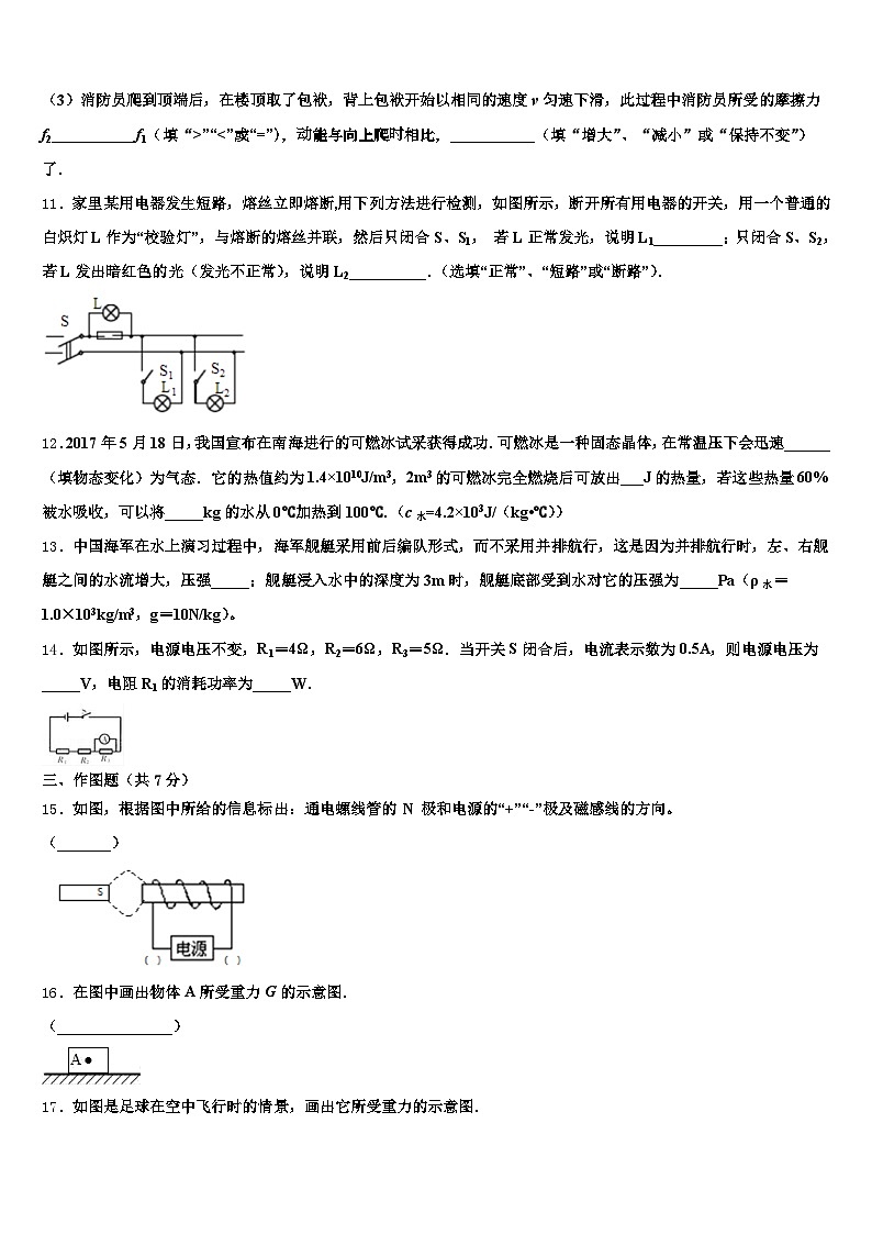 2026年吉林省白山市中考冲刺卷物理试题（含答案解析）第3页