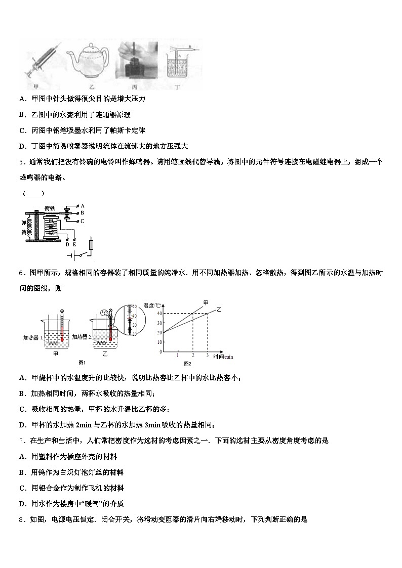平顶山市2026年中考物理猜题卷（含答案解析）第2页