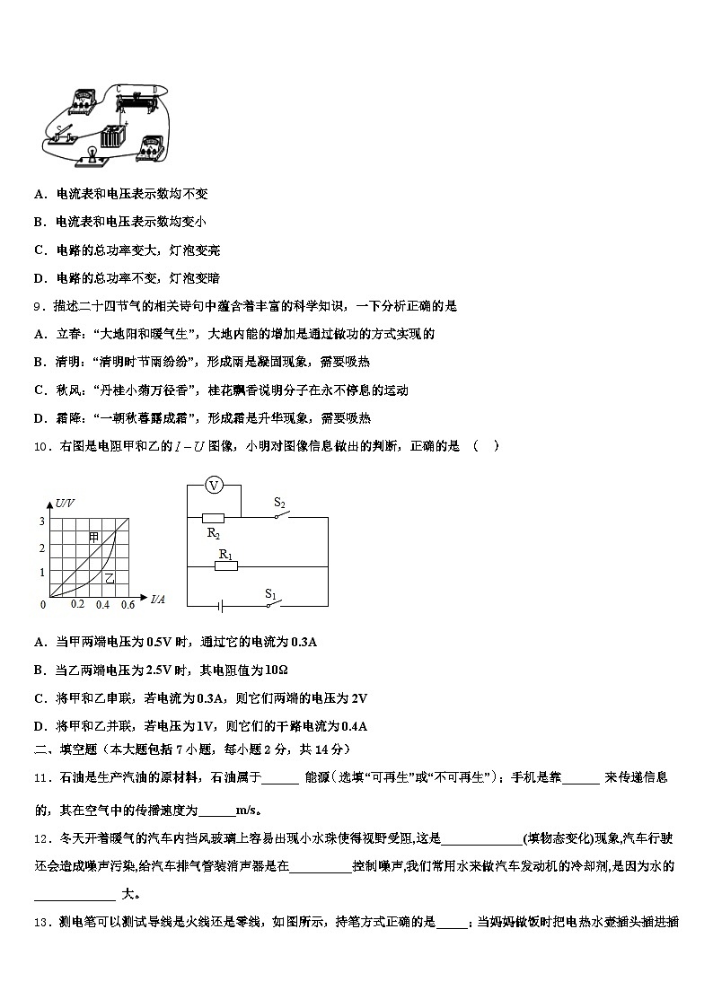 平顶山市2026年中考物理猜题卷（含答案解析）第3页