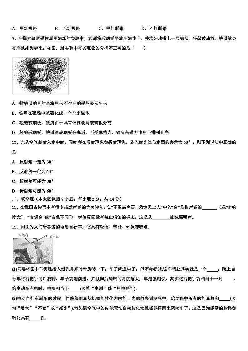 2026届四川省绵阳市中考考前最后一卷物理试卷（含答案解析）第3页