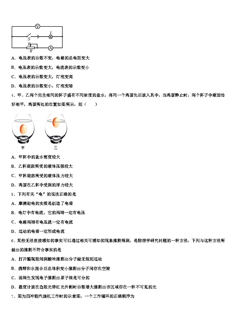 2026年南京市中考物理押题试卷（含答案解析）第2页