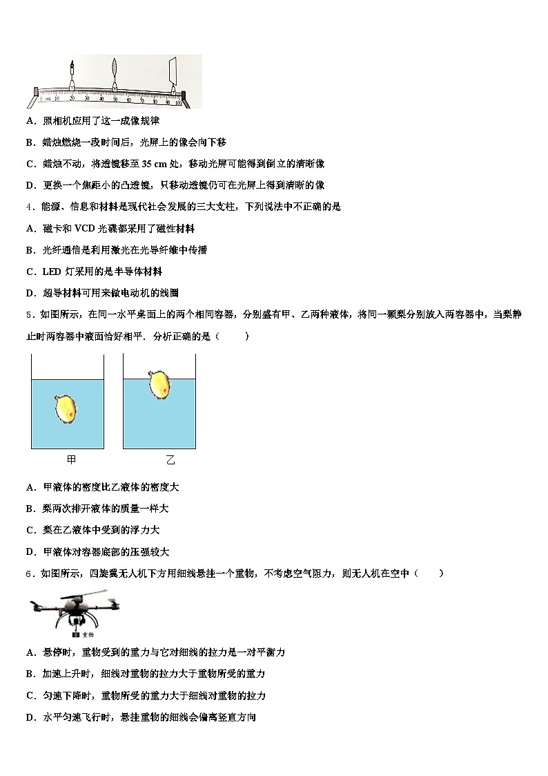 2026届四川省成都市中考物理全真模拟试卷（含答案解析）第2页