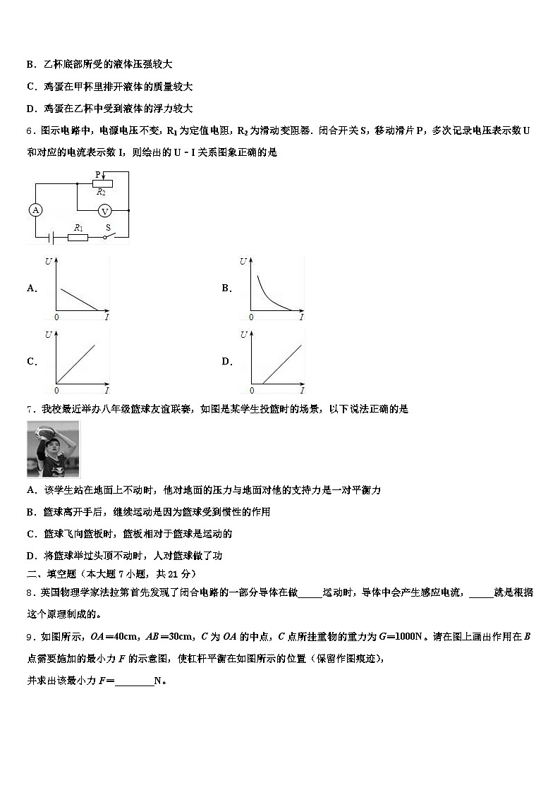 2026届河南省周口市中考物理对点突破模拟试卷（含答案解析）第2页