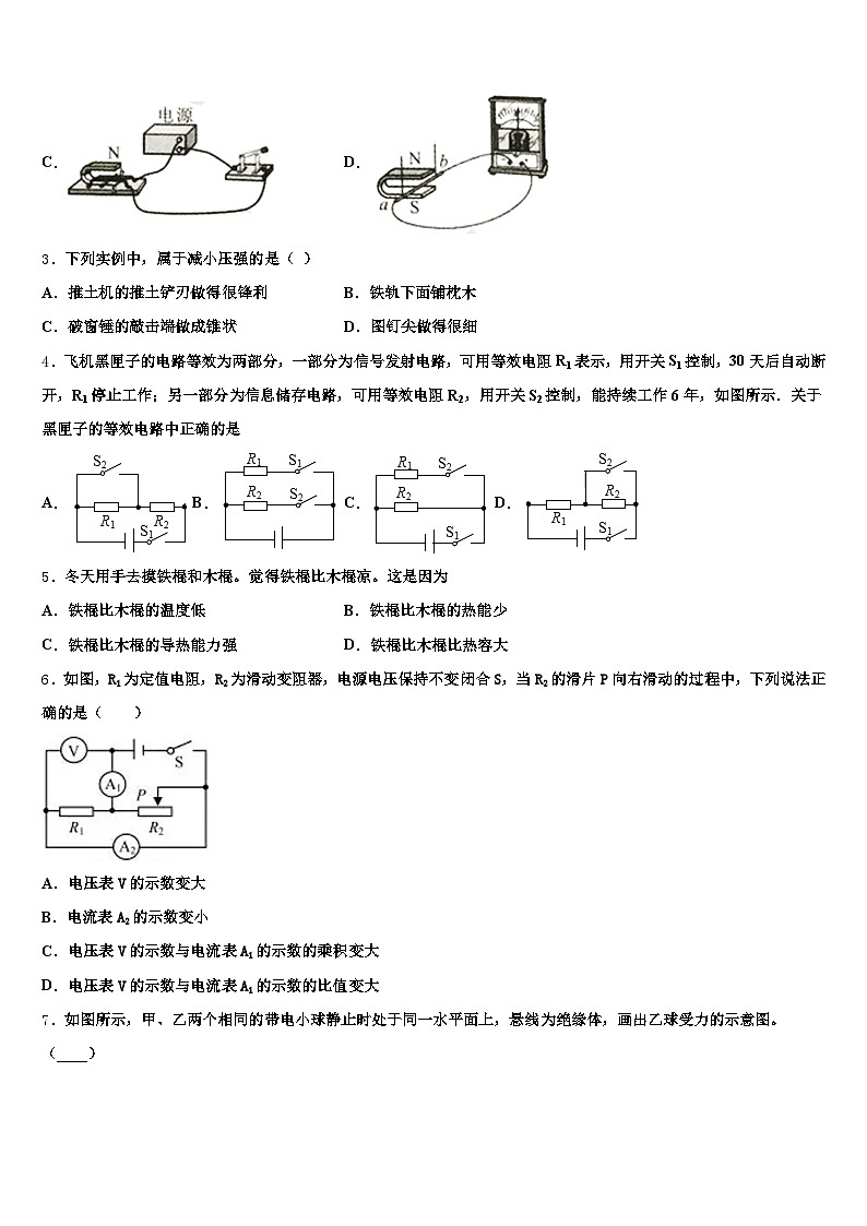 2026届乐山市中考物理对点突破模拟试卷（含答案解析）第2页