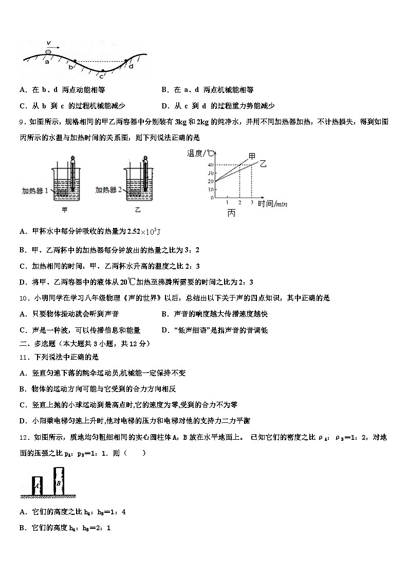 2025-2026学年江门市中考五模物理试题（含答案解析）第3页