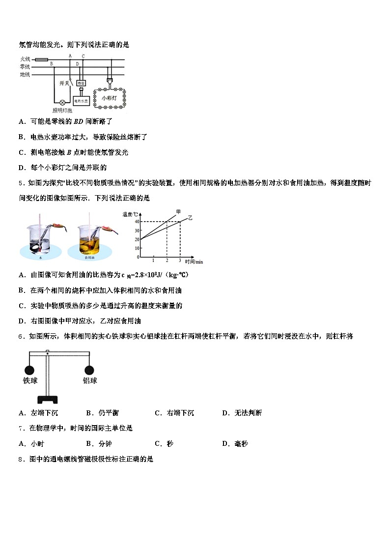 浙江省丽水市2025-2026学年中考物理五模试卷（含答案解析）第2页